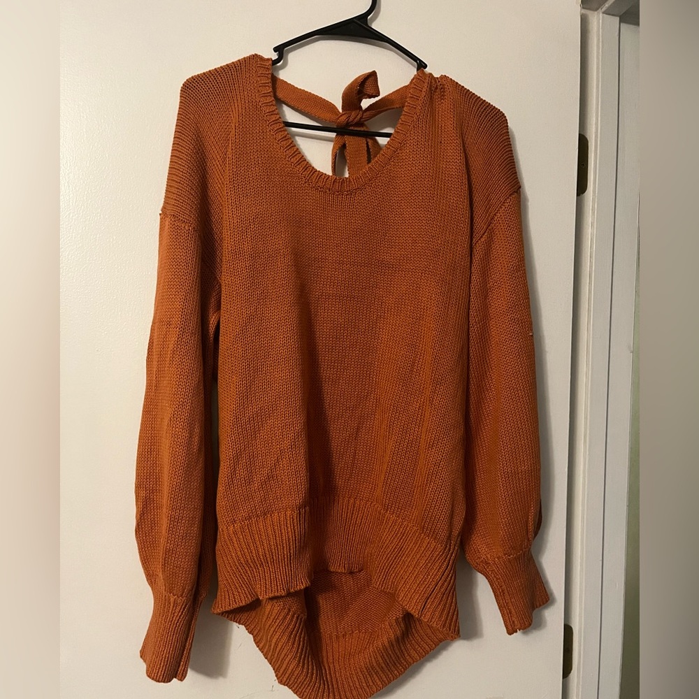 Tie back sweater - Picture 2 of 3